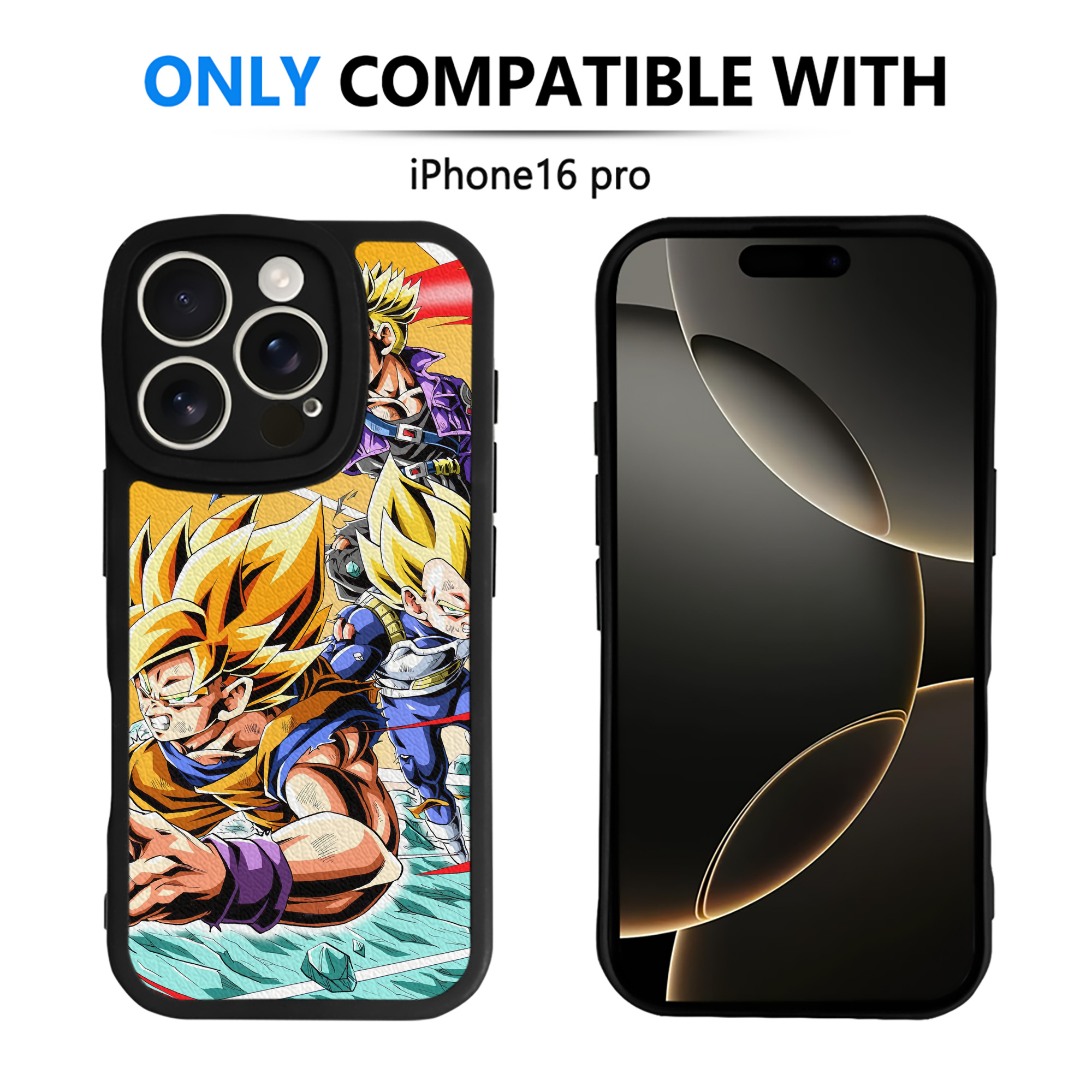 （画像用） ドラゴンボール DRAGON BALL 【iPhone 16シリーズ対応】シリコンスマホケース（レザー調） 材質：シリコン